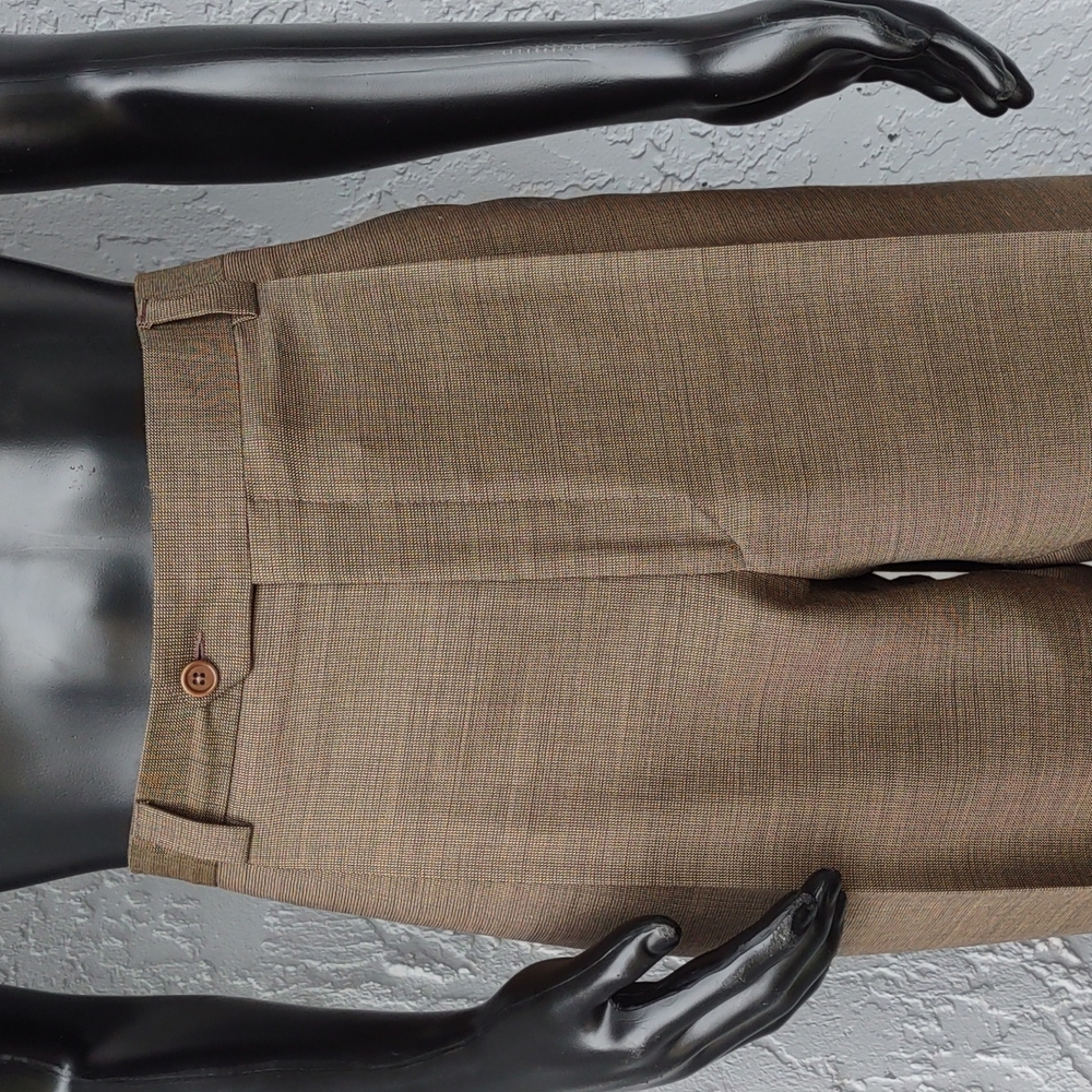 GIORGIO VALENTINI MEN'S SUPER 140'S PURE WOOL SINGLE PLEAT LUXURY TROUSERS